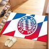 FC Bayern München Logo Teppich Rot Grund Weiß Blau Streifen Druck Rutschfest Rechteckige Bodenmatte Fußballfan Wohnzimmer Schlafzimmer Dekor Teppich
