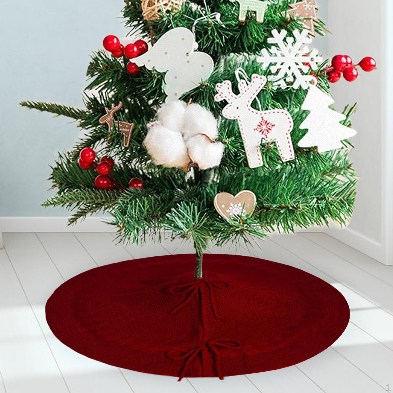 

Рождественская елка юбка фартук мягкий украшение для вечеринки декоративный рождественский коврик 24 Inch Red