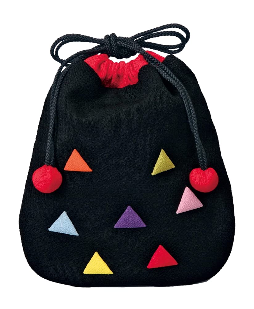 Yamamoto Jin Shoten Japanese Goods Kyoto Accessories Chirimen Drawstring Bag Scales (Oshie)