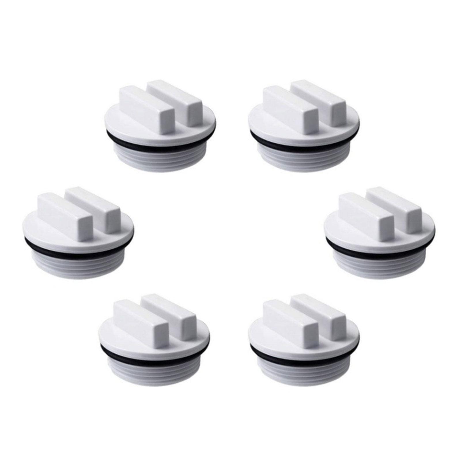 

Set of 6 Pool Spa Drainage Solution Threaded Pool Spa Return Winterizing Plug Easy Installation Winterizing Pool Filter