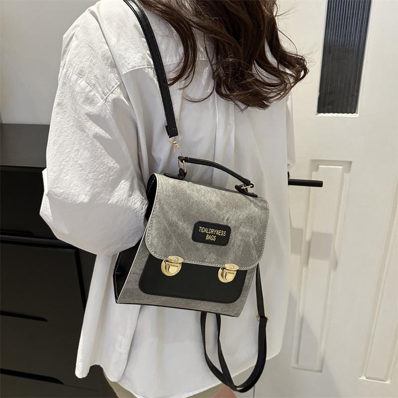 Chic Pu Leather Vintage Womens Backpack Stylish Casual All Season Design