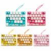 26 Keys Bear Print Mechanical Keyboard Cartoon Animal Patterns Clear Key Sounds Stress Relief Fidget Creative Gift