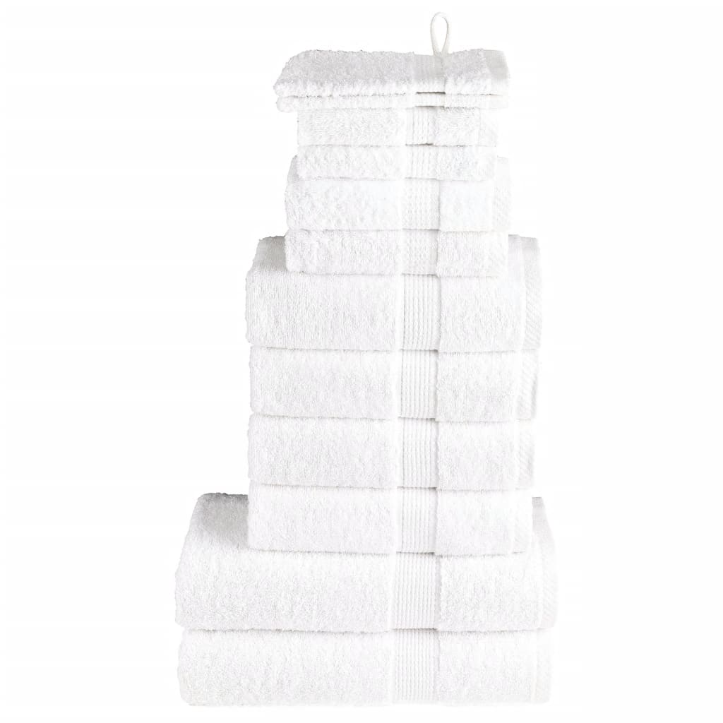12 piece Premium Towel Set SOLUND White 600 g m²