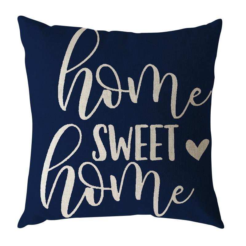 Simple Geometric Linen Pillow Case Digital Printing Modern Duvet Cover Sofa Car Pillow