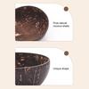 Coconut Bowl with Wood Spoon Natural Dinnerware Handmade Food Safe Bowl for Oatmeal