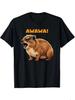 Herren Freizeit-T-Shirt mit lustigem Klippschliefer "AWAWA!""""Grafikdruck - Reguläre Passform Kurzarm Rundhalsausschnitt T-Shirt"""