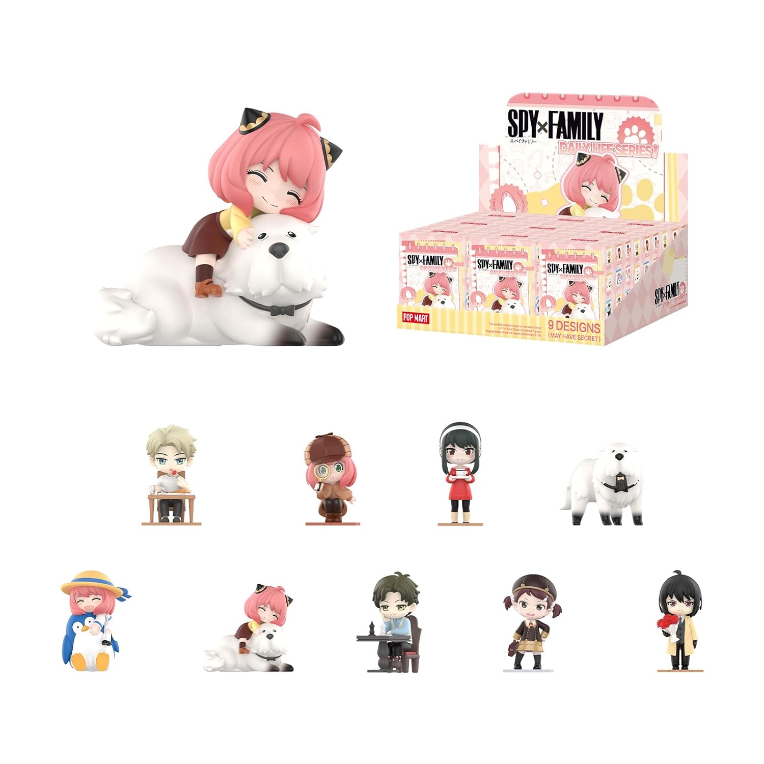 

SPY FAMILY Daily Life Series Assortment Box 9 Pieces Blind Figures Toy Gacha Model Gift Support Activities Official Product
