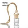 Glass Car Diffuser Bottle with Lanyard, 8ml/10ml, High-Value Aromatherapy Refillable Pendant with Lid.