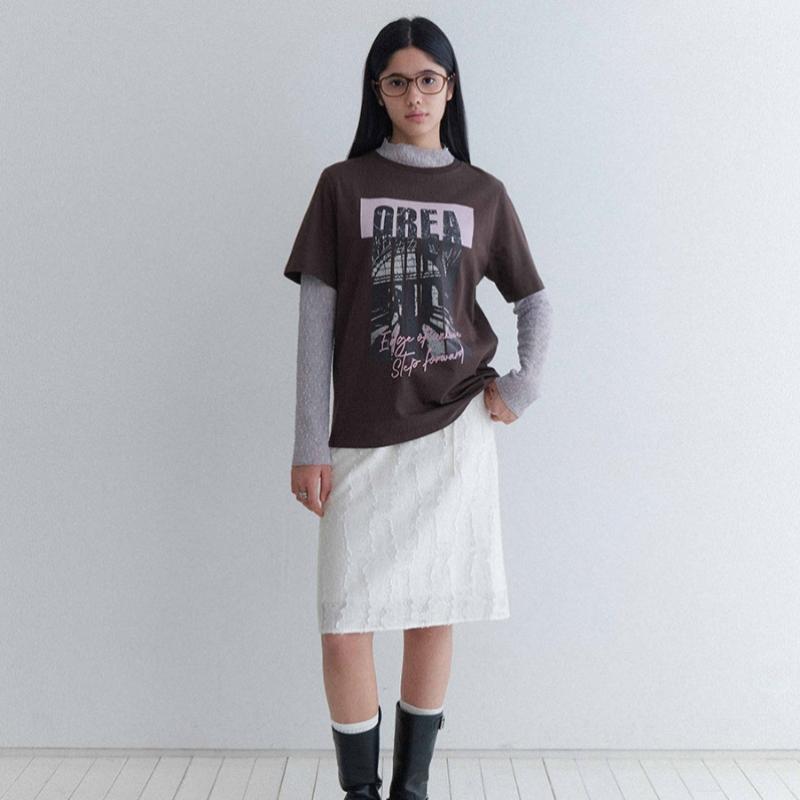 On On LeTTering PoinT T shirT New6me310