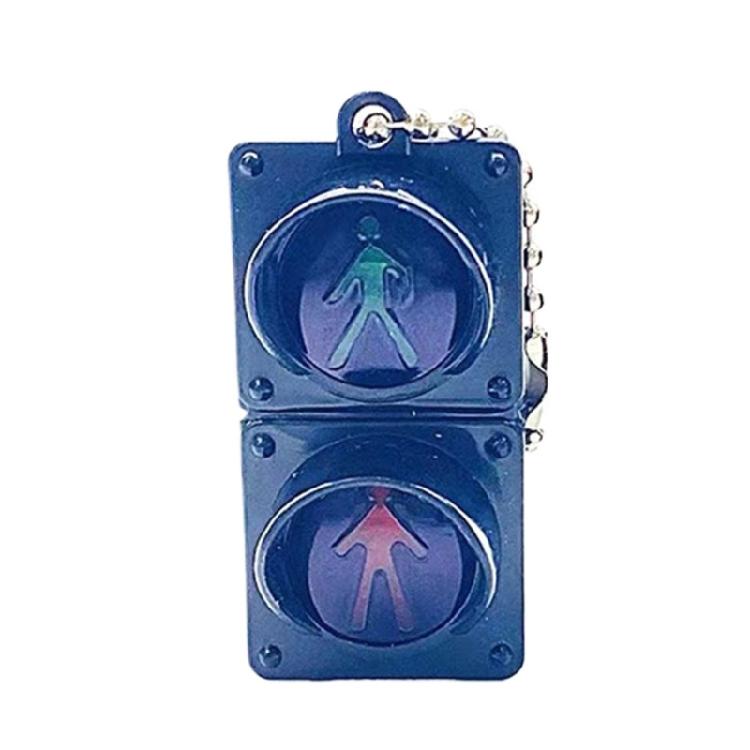 Realistic Traffic Signal Keychain Pendant Kids Cognitive Toy Gift Bag Ornament Perfect for Bags and Keys with LED Lights