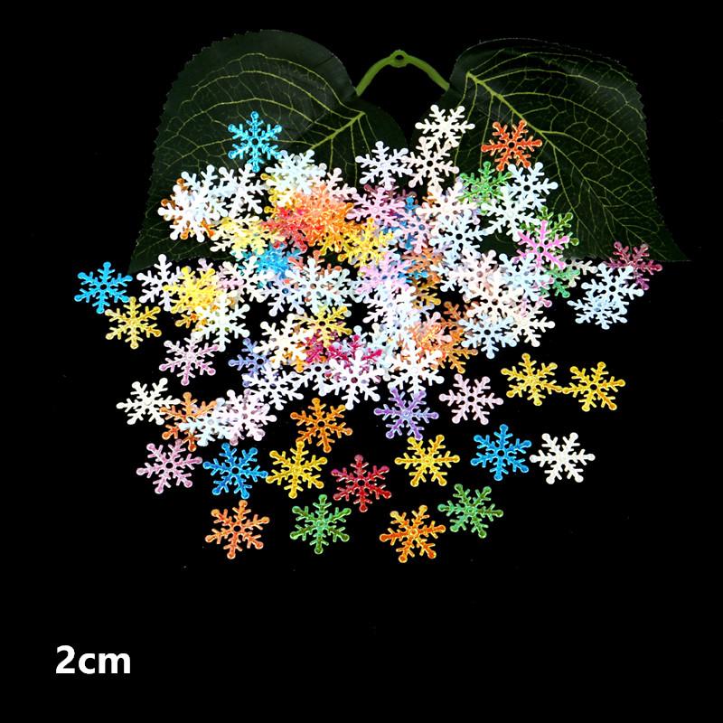 300 ks Zimní vánoční sněhové vločky, Konfety na párty pro svatbu, narozeniny, svátek, Ledová párty