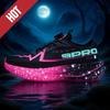 Fluorescence Running Shoes Carbon Board Marathon Men Sports Breathable Lightweight Women'S Comfortable Athletic Nonskid Sneakers