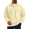 Sudadera de Manga Larga para Hombre con Forro, Cuello y Bolsillos para Otoño Invierno