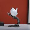 Animal Statue Modern Sculpture for Home Office Desk Decor Resin Birds Figurine Gifts Decorative Birds on Branch Statue