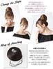 point false everyday partial Black Wig, wig, women's, short, bun, wig, hair, use, wig, extensions, cute, women, 3.
