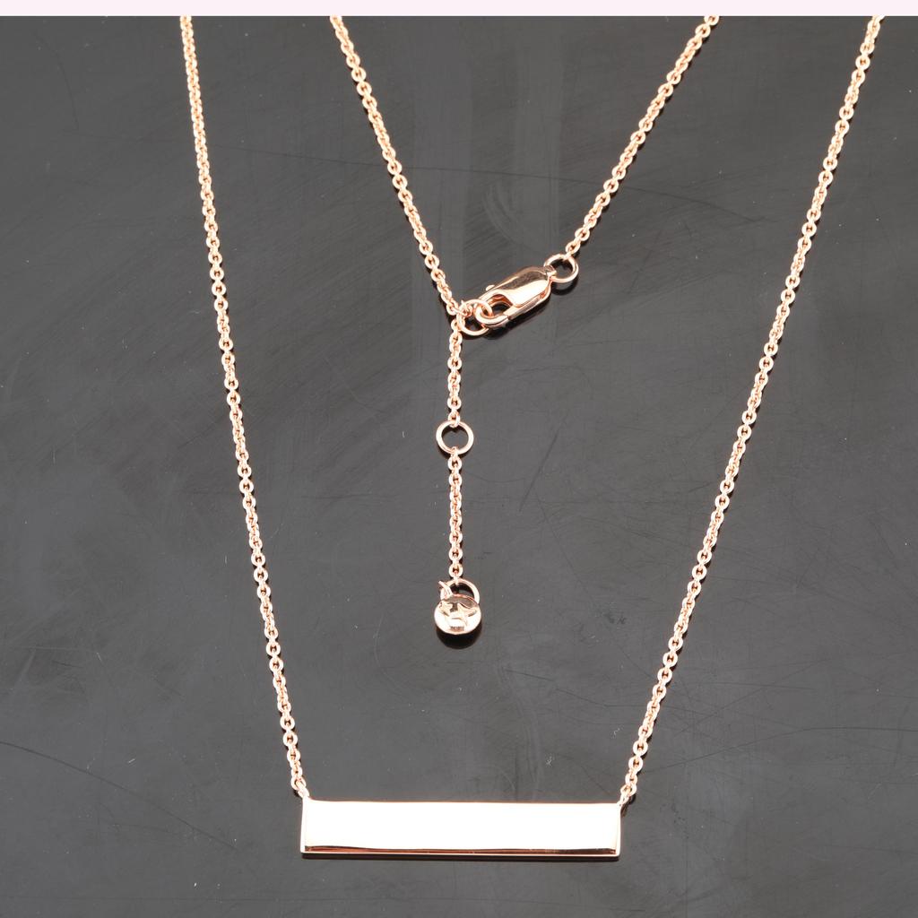 White Diamond Necklace 925 Sterling Silver Rhodium Gold & Rose Gold Jewelry