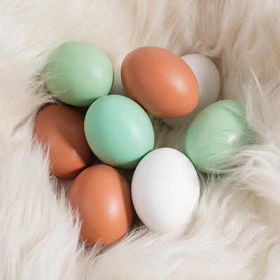 Wooden Simulated Food, Eggs, Duck Eggs, Children's Play House, Painted Products, Tricky Toys