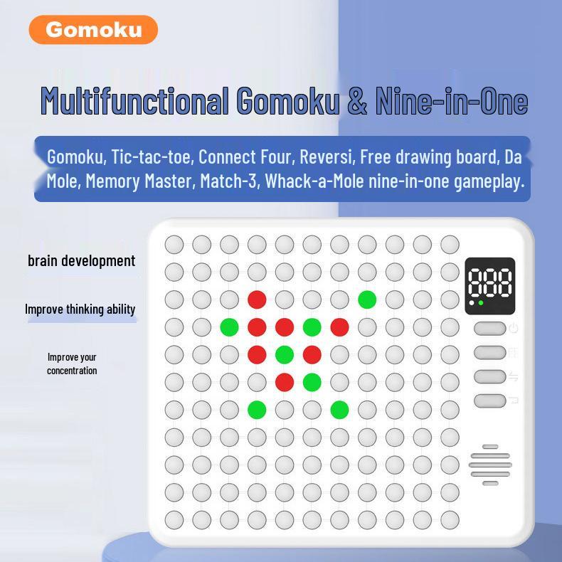 Kewu Smart Electronic Chessboard for Kids: Parent-Child Gomoku & Tic-Tac-Toe Game