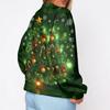 Women's Trendy Christmas Print Crewneck Sweatshirt Lightweight Casual Pullover Top