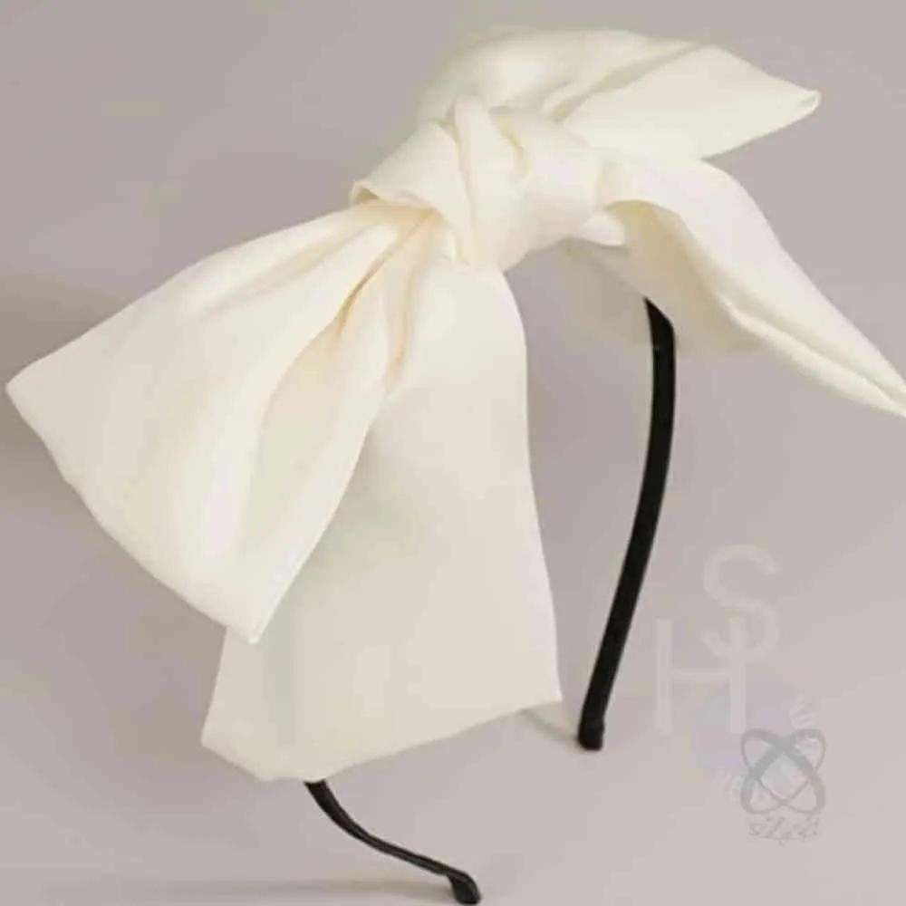 Satin King Ribbon Hairband Ivory Women s Hairband Women s Headband Ribbon Hairband