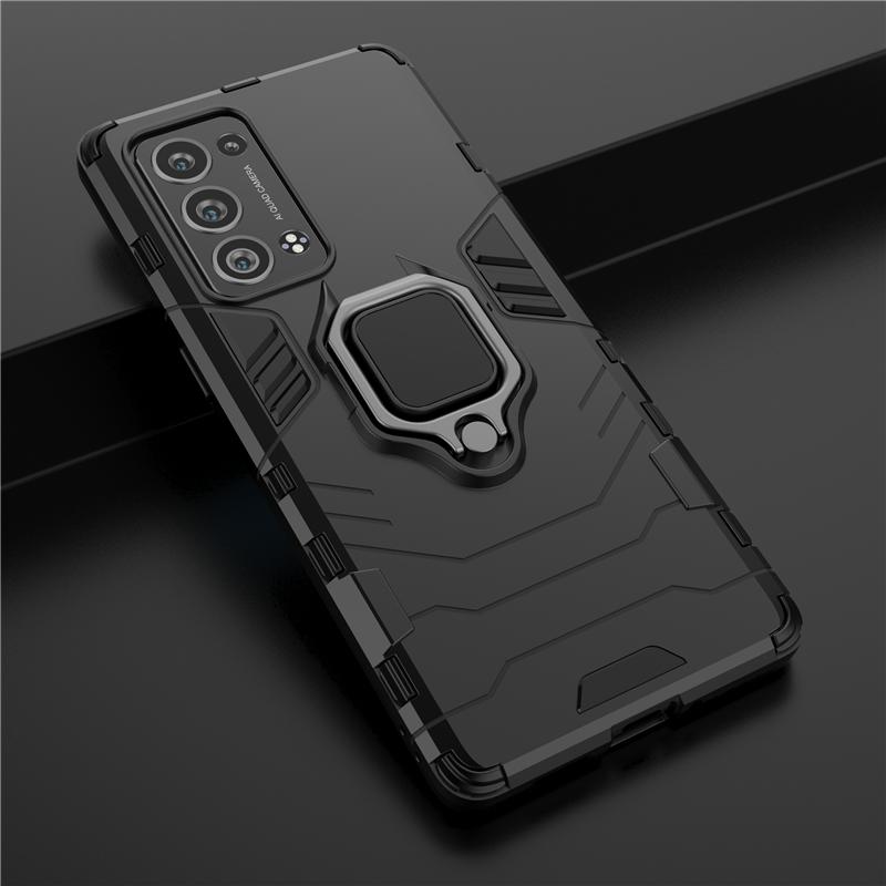 Custodia per OPPO Reno 6 Pro Plus Custodia Protettiva per OPPO Reno6 Pro Plus Cover Guscio Corazzato Copertura con Anello per Dita per Reno 6 Pro Plus