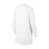Nike Letter Logo Print Long Sleeve T-Shirt Kids Tops White DR9655