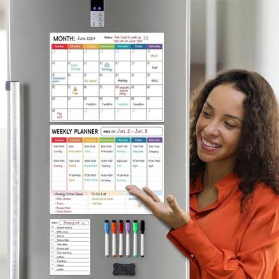 Dry Erase Magnetic Calendar Magnetic Surface Calendar Table Monthly Planner With Pen Whiteboard Surface Whiteboard Calendar