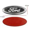 11.5x4.5cm ABS Car Front Hood Bonnet Emblem Rear Badge Accessories for Ford MK7 Focus MK2 Fiesta Mondeo F150 Ranger Fusion Kuga