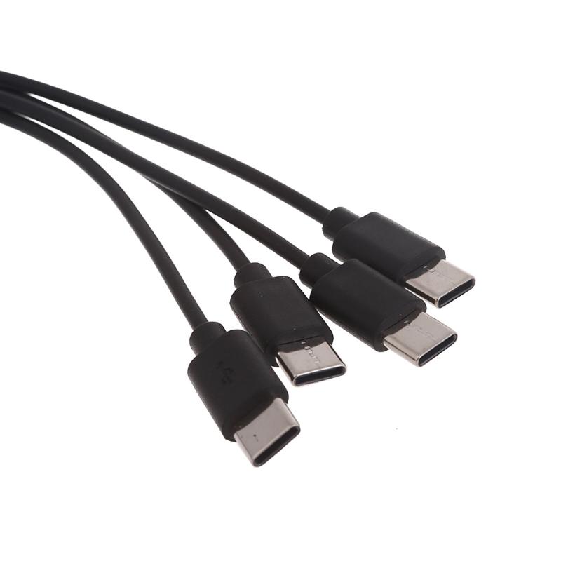 USB Multi Charging Cable 1/2/3/4 In 1 Multiple Phone Charger Cord USB C Multi Cable with Type C Port for Phones Tablets