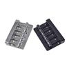 5 Strings Hardtail Bridge Guitar Bridge Saddles 5 Saddle Hardtail Zinc Alloy Tailpiece Electric Bass Bridge Replacements