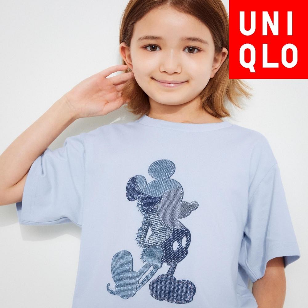 

UNIQLO KIDS Микки Стенды UT с графическим рисунком Т с коротким рукавом