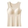 Women S Wide Shoulder Square Neck Thermal Vest With Built In Bra Cup