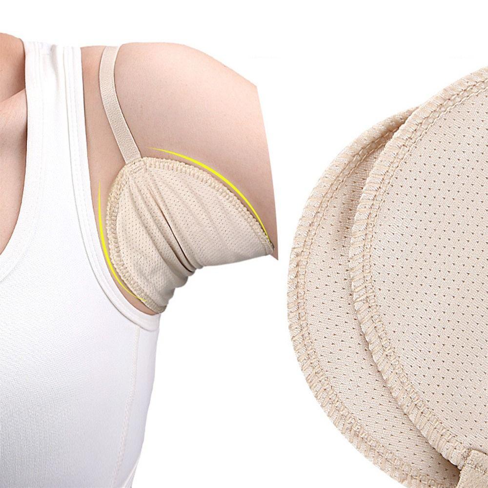 2PCS Washable Sweat Pads Reusable Armpit Sweat Pad New Underarm Sweat Shield Pad for Women Men