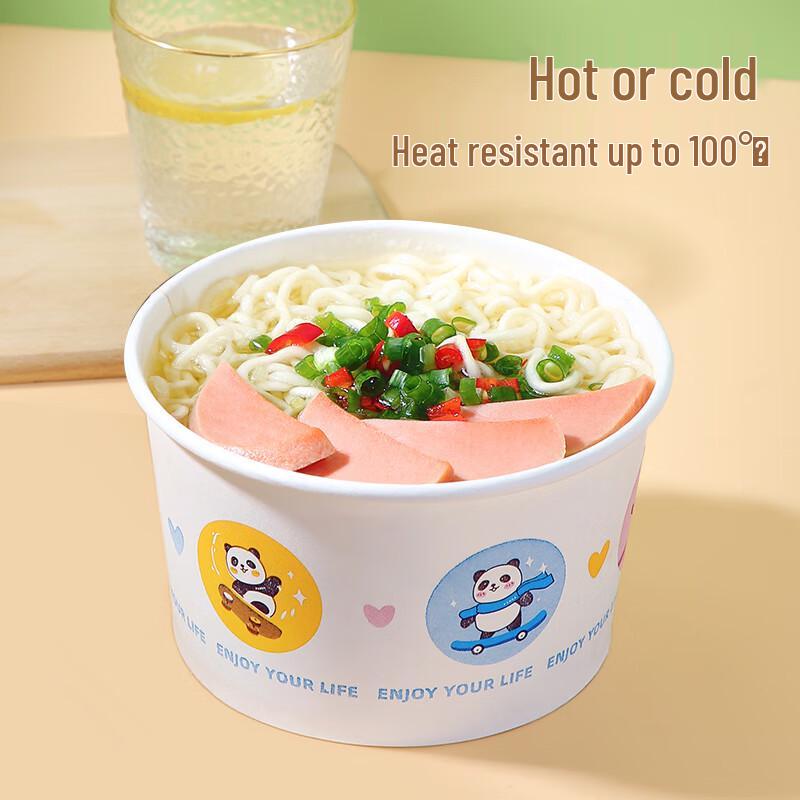 Meiliya 560ml Disposable Food-Grade Paper Bowls