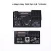 Pwm Fan Speed Controller Sata Dc Power On 4Pin Fan Governor Nas Server Fan Speed Regulator 4-Way 6-Way Pwm Fan Hub Control