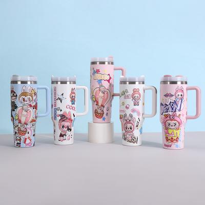 40oz Henkel Bingba Becher Große Kapazität 304 Edelstahl Thermobecher Tragbarer Auto Strohhalmbecher