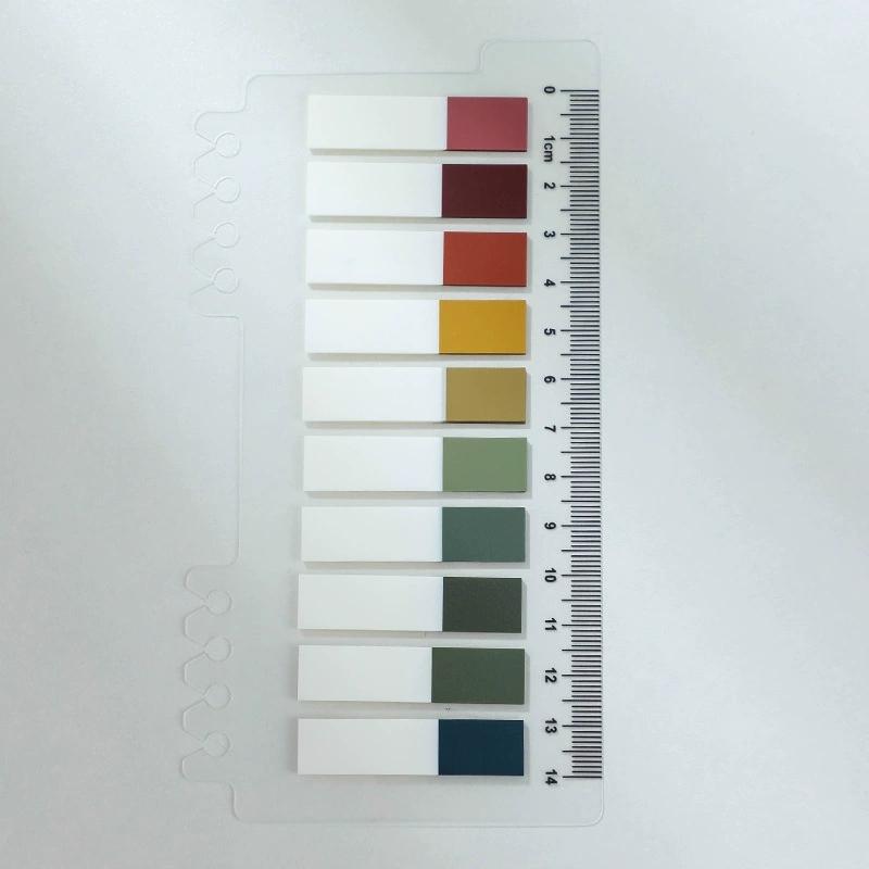 200 Hojas/juego Set de Notas Adhesivas Pastel Morandi Regla Cinta PET Pestañas Índice y Marcapáginas Diarios Planificadores Material Escolar y de Oficina Bloc de Notas
