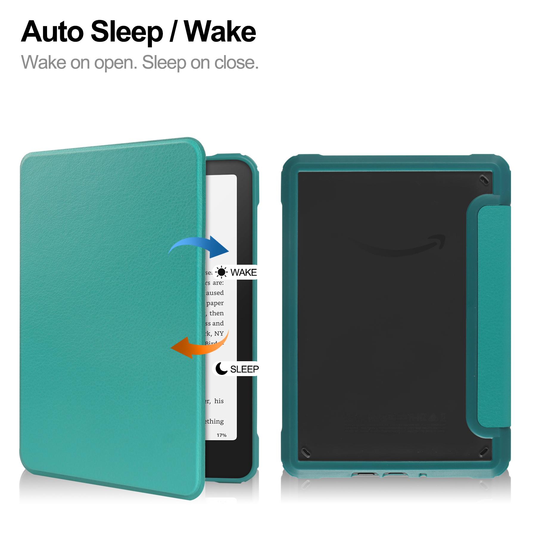 For Kindle Paperwhite (2025, 12th Gen) 7-inch Case - Auto Wake/Sleep Smart Cover | Lightweight & Protective Ebook Cover rosa