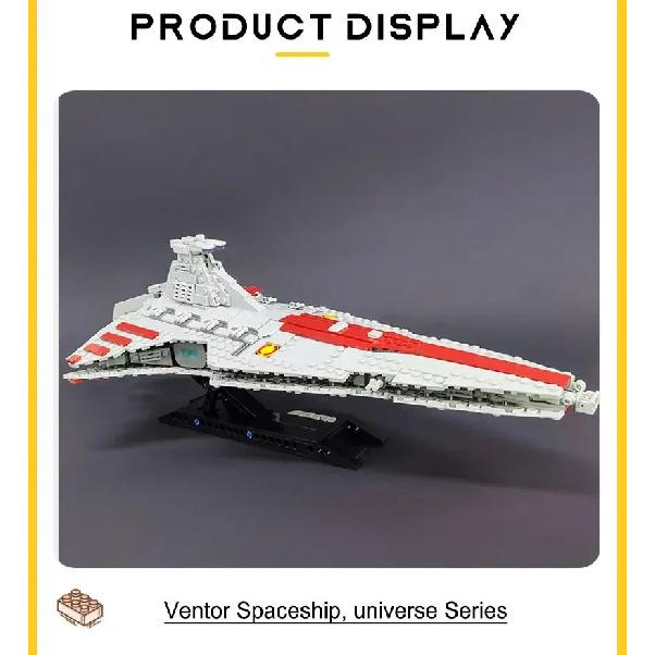 High-tech Moc Venator Attack Cruiser Fighter Destroyer Brick Technical Model Building Star Blocks Space Ship Toys