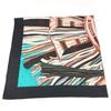 HERMES Calle Jean 140 Large Shawl Stole Scarf Cashmere / silk Black/Multicolore