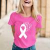 Women's Casual Pullover Short Sleeve Neck T-Shirt with Breast Print