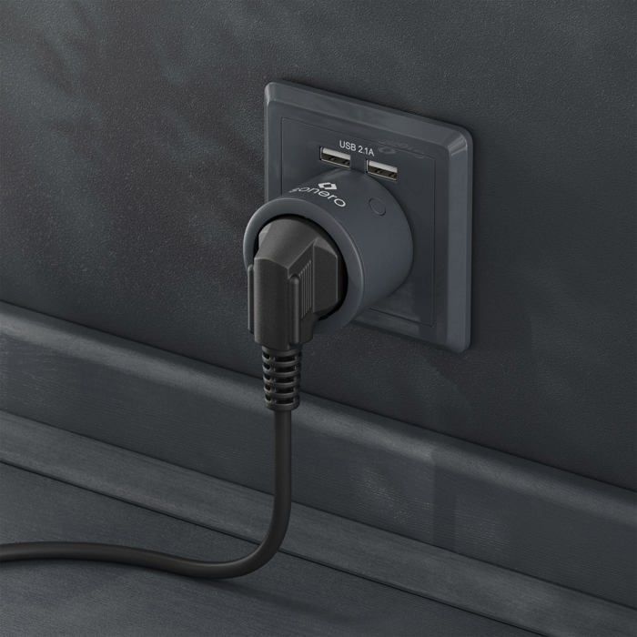 Prise télécommandée - Sonero - S-RCS113 - 3 prises - 2300W - Portée 30m