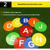 Numbered Spots Marker Flat Floor Spots Markers for Field and Courts Marking Fitness Agility Training Sport Game Exercise