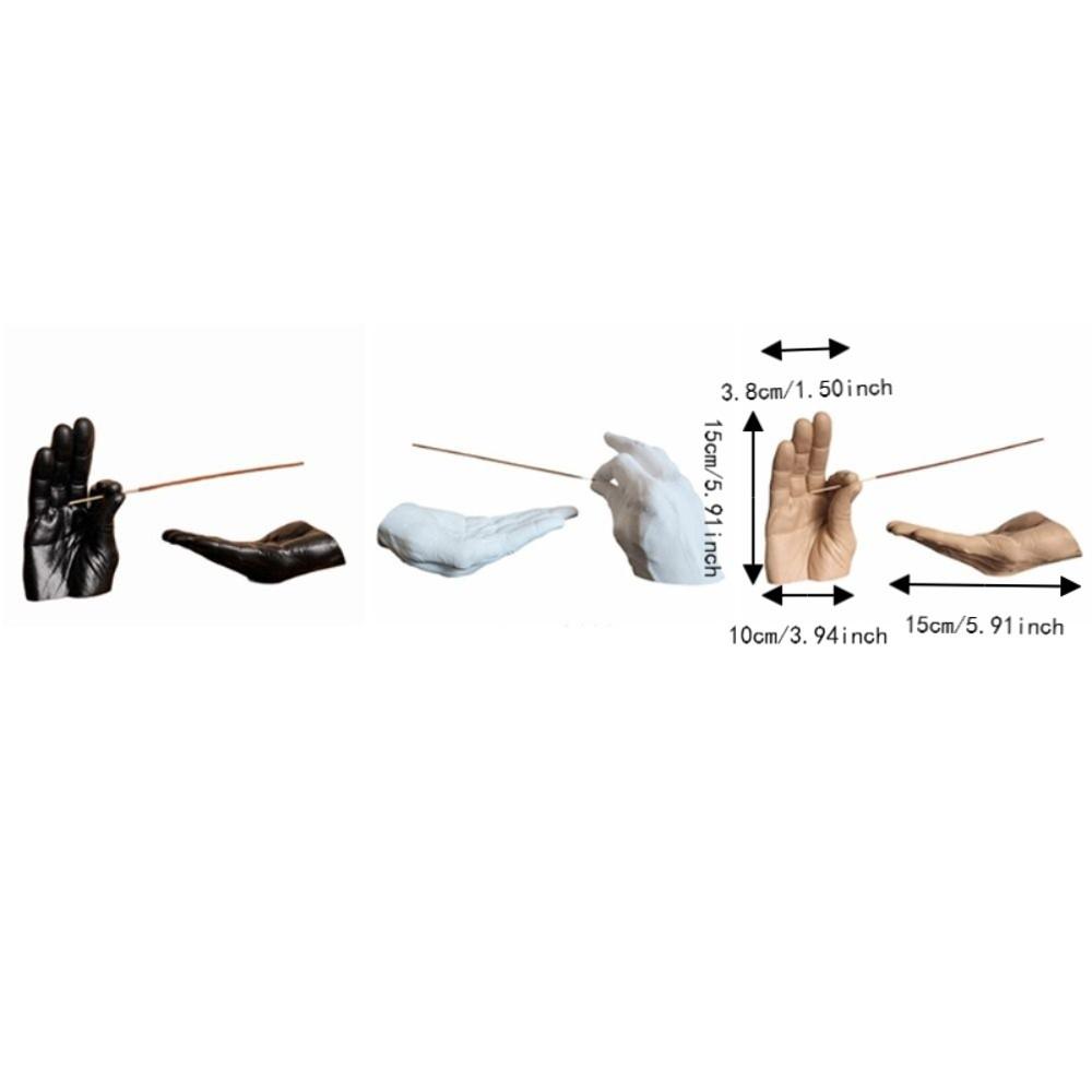 Portainciensos de Resina con Forma de Palma Decorativo para Varillas de Incienso Adorno de Gestos Spa