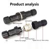 5/20Sets GX16 Aviation Connector M16 Waterproof Back Nut Docking Male&Female Plug And Socket 2/3/4pin 5pin 6pin 7pin 8pin 9pin