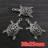 5pcs Turtle Charms Pendant Antiue Silver Plated Metal Charms DIY Necklace Bracelet Jewelry Making Accessories Findings