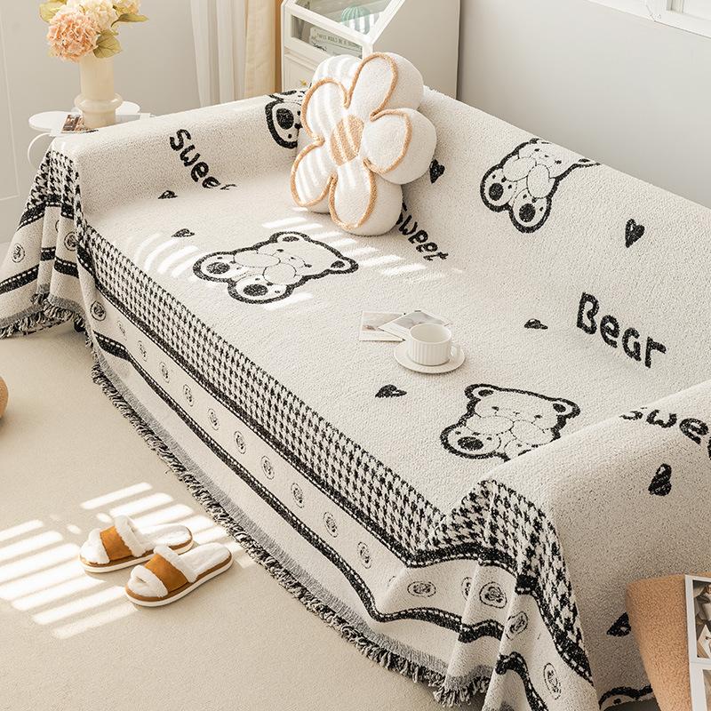 

Simple Style Plush All-Inclusive Sofa Towel Universal Blanket Universal Sofa Cover Cover Dust Cover Cover Cloth 90*180cm