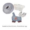 Plush Doll Clothes for 15cm 17cm Dress Up Soft Clothing Overalls