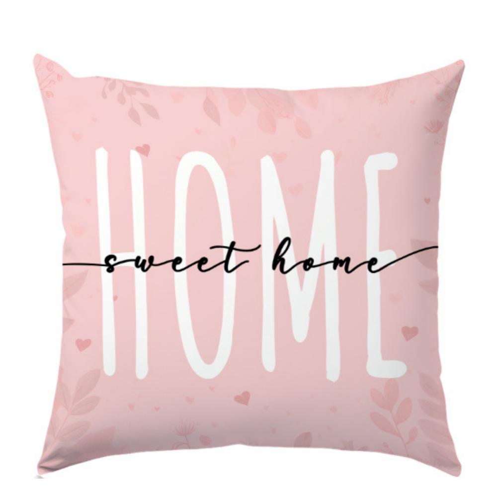 Vikama Pink Butterfly 45X45Cm Pillow Cover Soft Decorative Cushioncase For Sofa Bedroom Living Room Home Decor