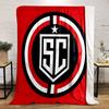 Red and Black Shield with SC Logo Print Blanket Soft and Cozy Perfect for the Living Room Bed Sofa or a Nap,gift